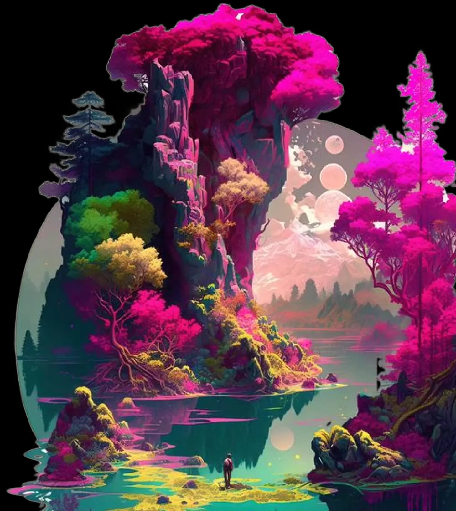 Children reading magical stories